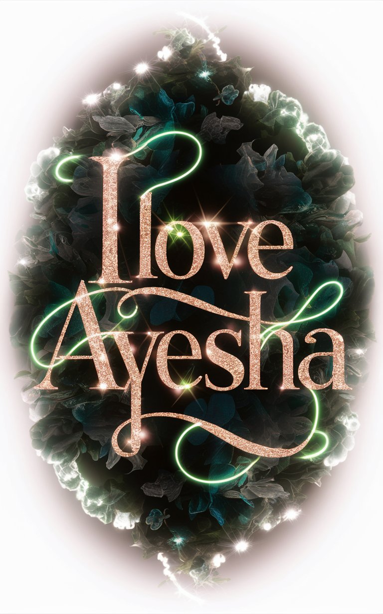 Ayesha name illustration