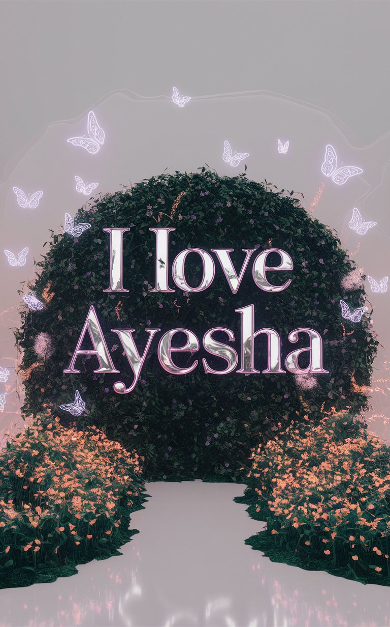 Ayesha name wallpaper free