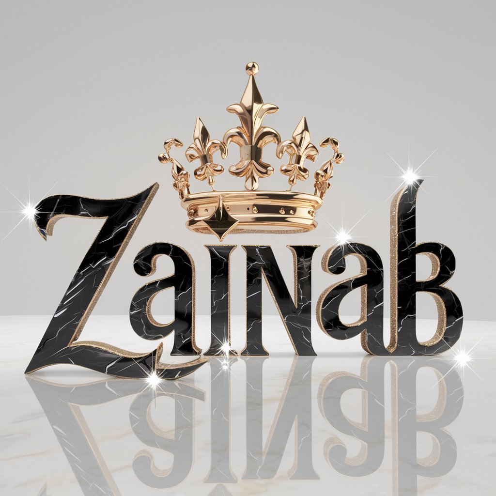 3D Name Zainab