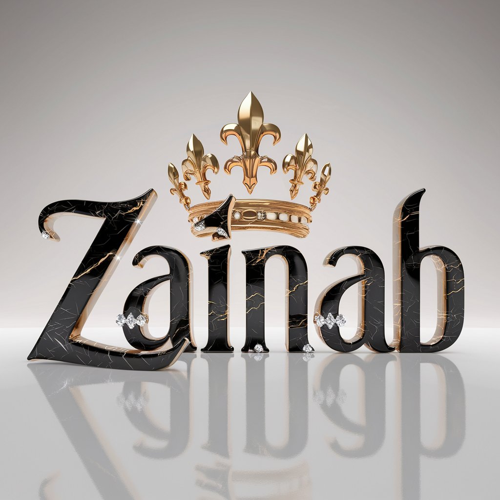 3D Name Zainab