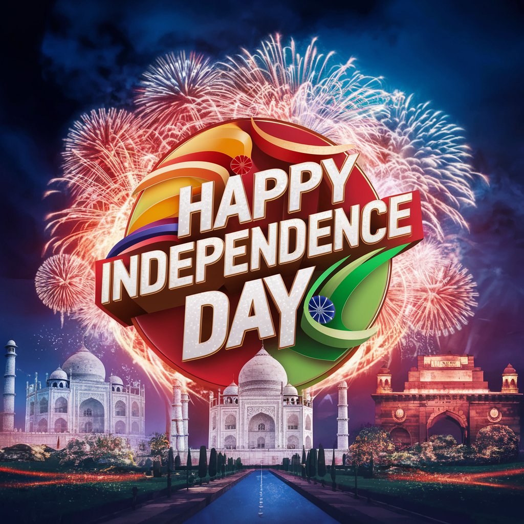 2024 full HD Happy independence day wallpaper