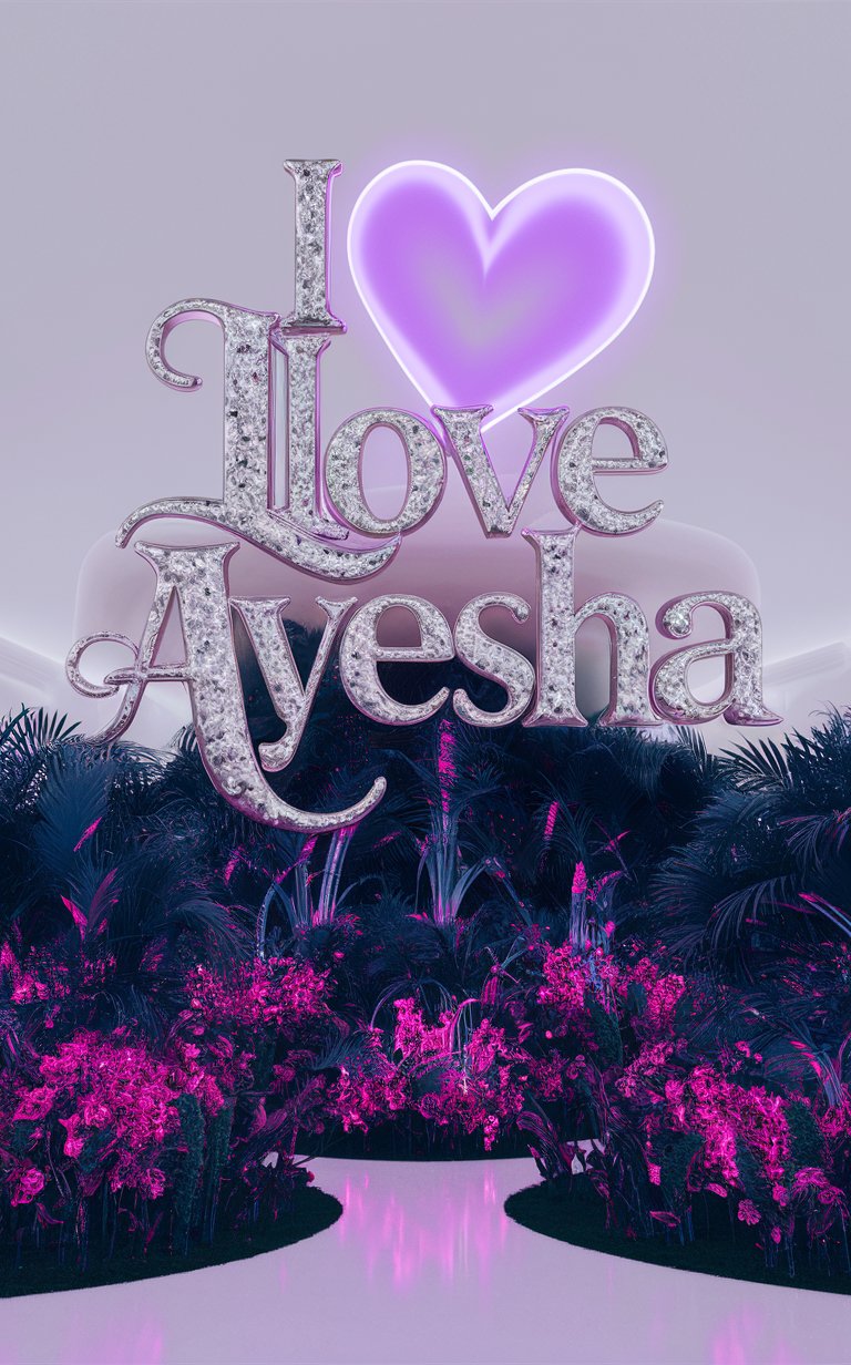 Ayesha name art