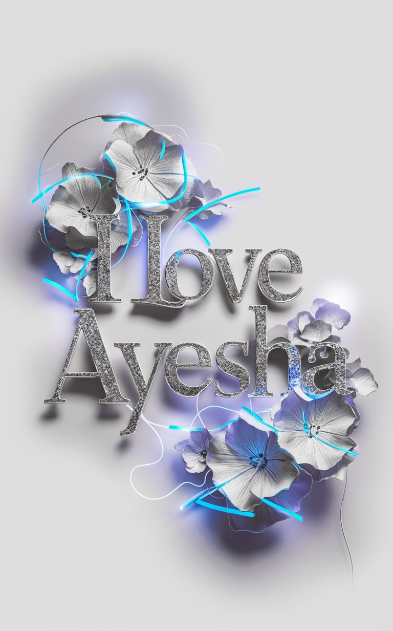 Ayesha name wallpaper 4K