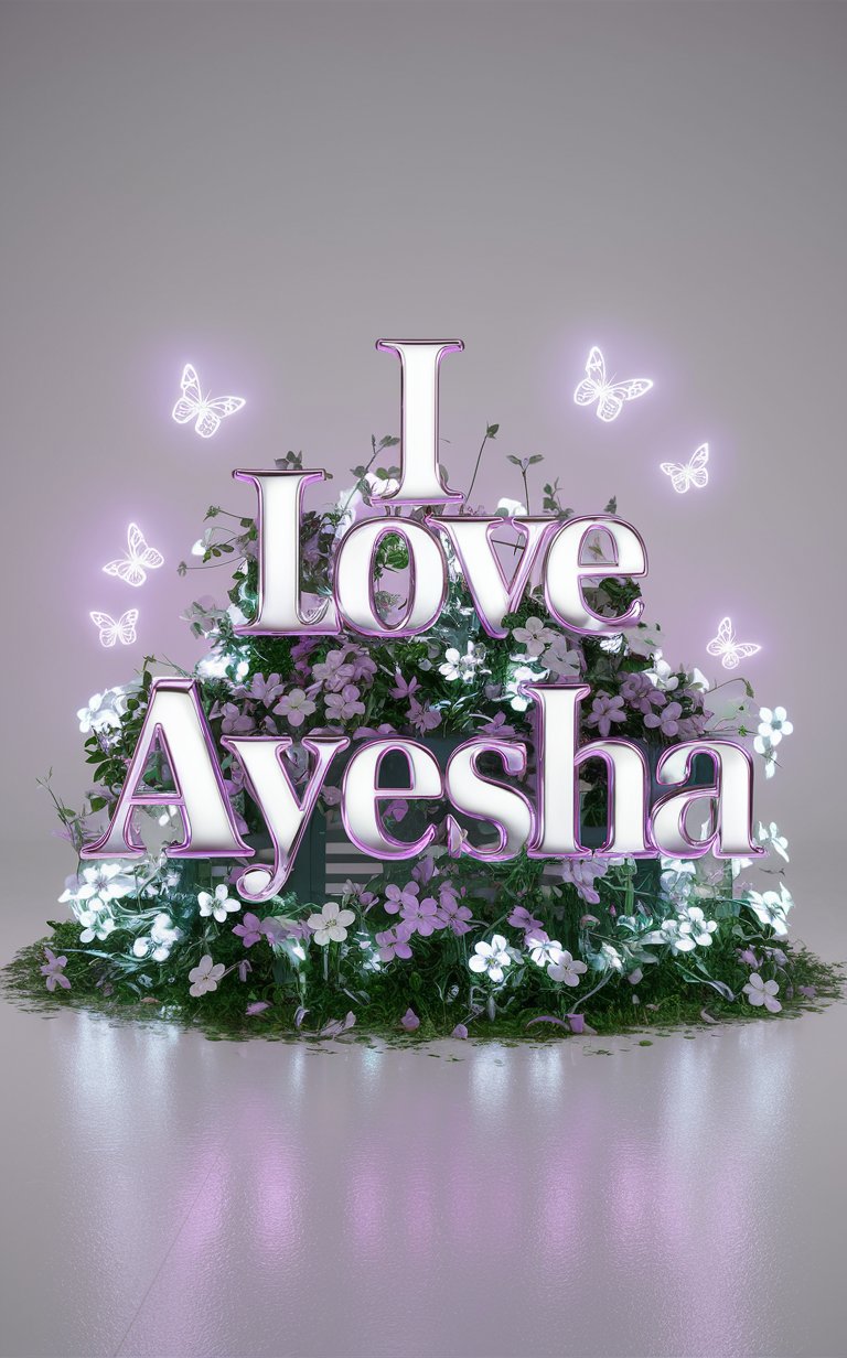 Ayesha name wallpaper free