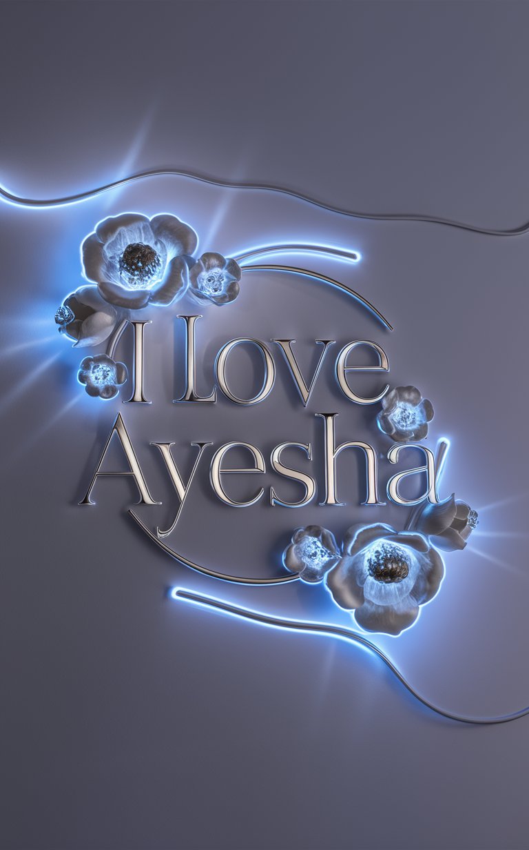 Ayesha name wallpaper 4K