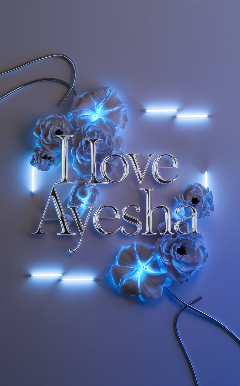 Ayesha name wallpaper 4K