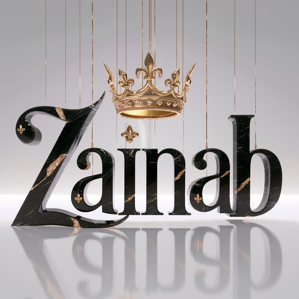 3D Name Zainab