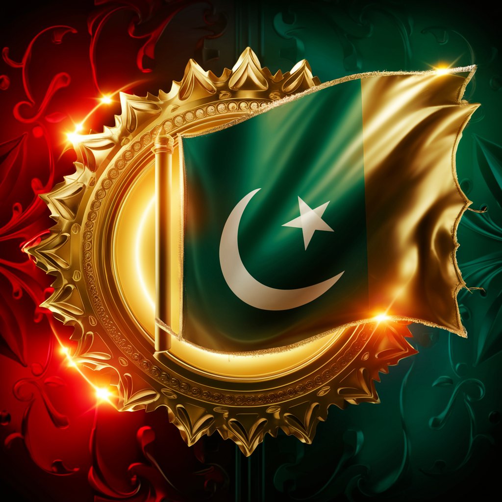 Pakistani flag illustration wallpaper