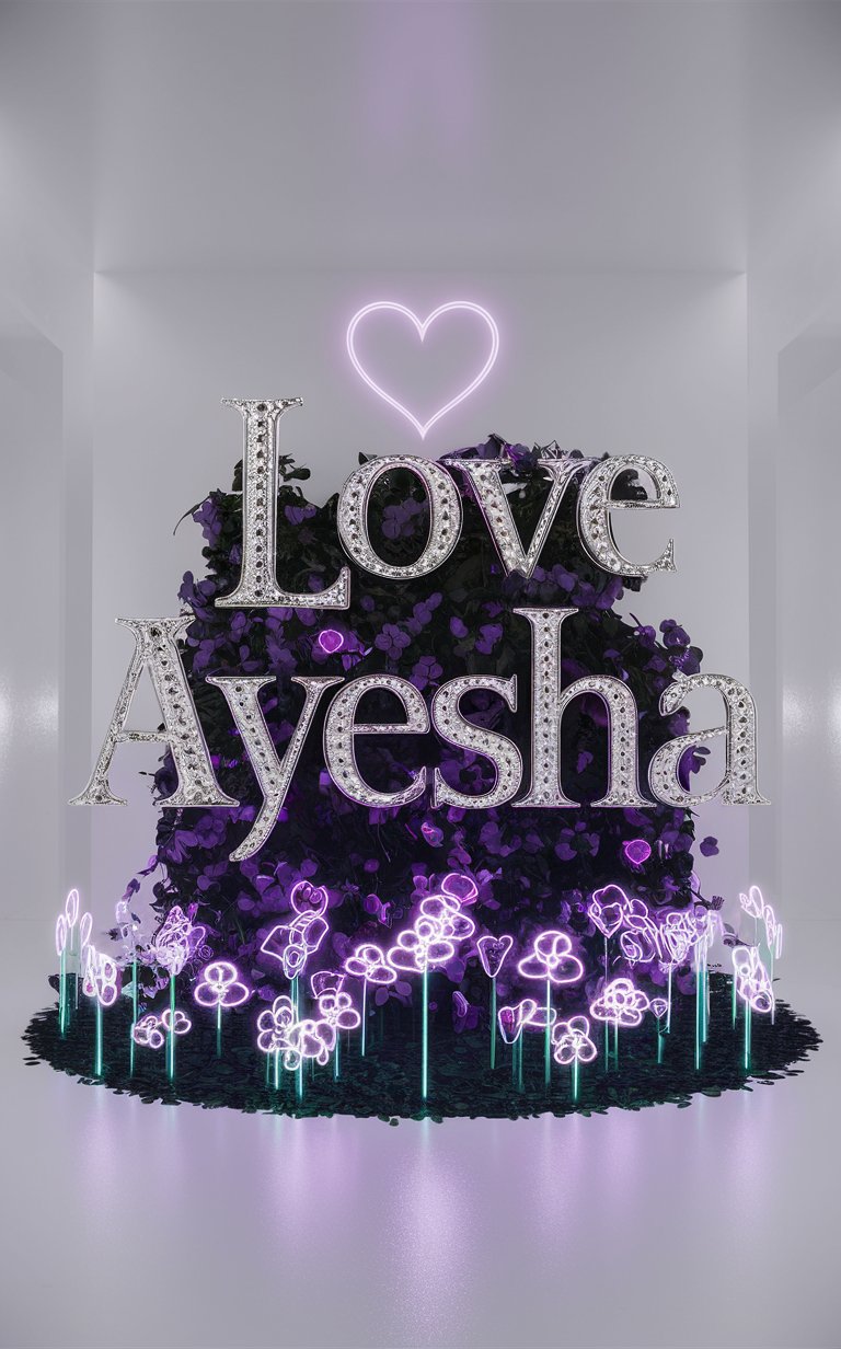 Ayesha name art