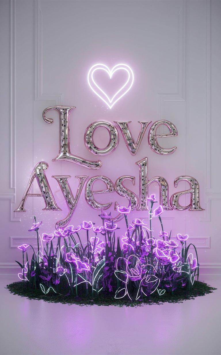 Ayesha name art