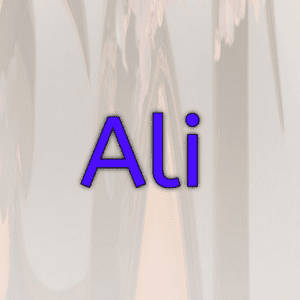 Ali name dp 4K