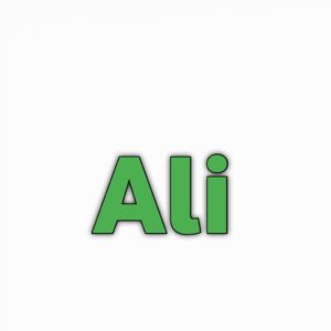 Simple Ali text name