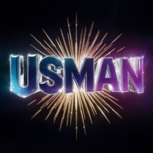 3D Usman name wallpaper