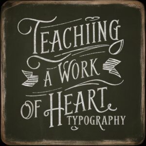 Happy Teacher's Day message written in elegant chalkboard style