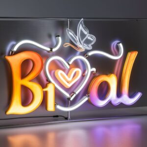 Elegant Bilal Name DP with soft transitions, golden shimmer, and a radiant glowing heart centerpiece. 