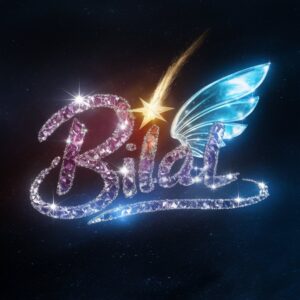 Name 'Bilal' shines in ethereal purples and blues, set against a starry night-inspired background