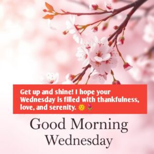 Get up and shine! I hope your Wednesday is filled with thankfulness, love, and serenity. 🌞🌷