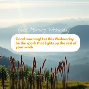 Good morning! Let this Wednesday be the spark that lights up the rest of your week